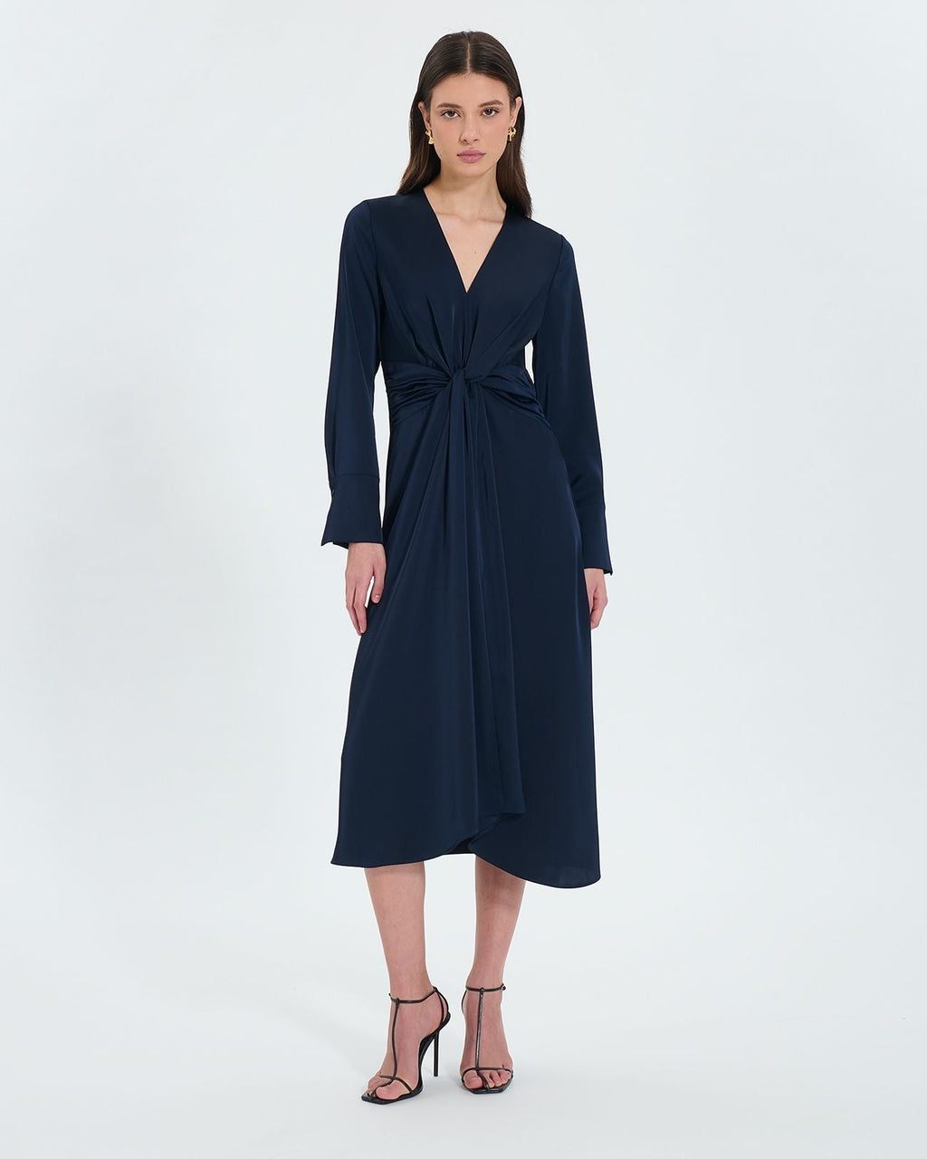 Robe longue satinée nocturne_4