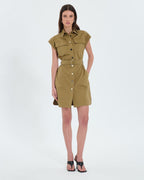 Robe chemise kaki_1