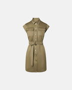 Robe chemise kaki_5