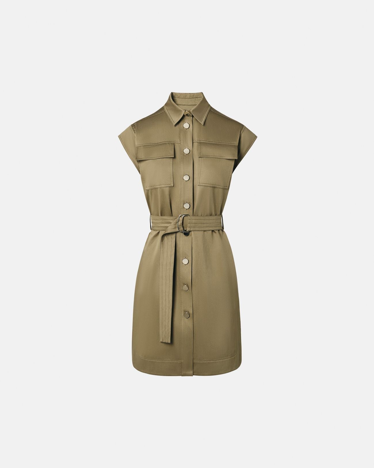 Robe chemise kaki_5