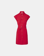 Robe chemise rouge_5
