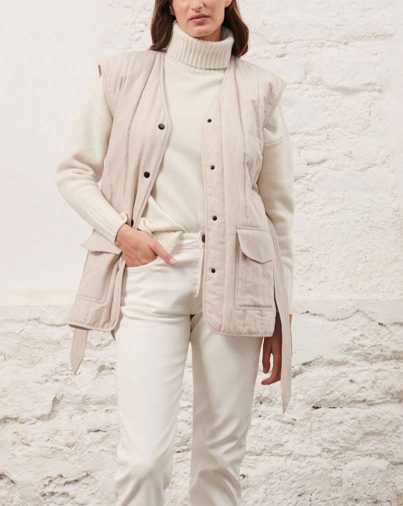 Maison Standards - Veste Sans Manche Carlotta - écru - Femme