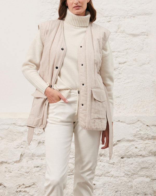 Maison Standards - Veste Sans Manche Carlotta - écru - Femme