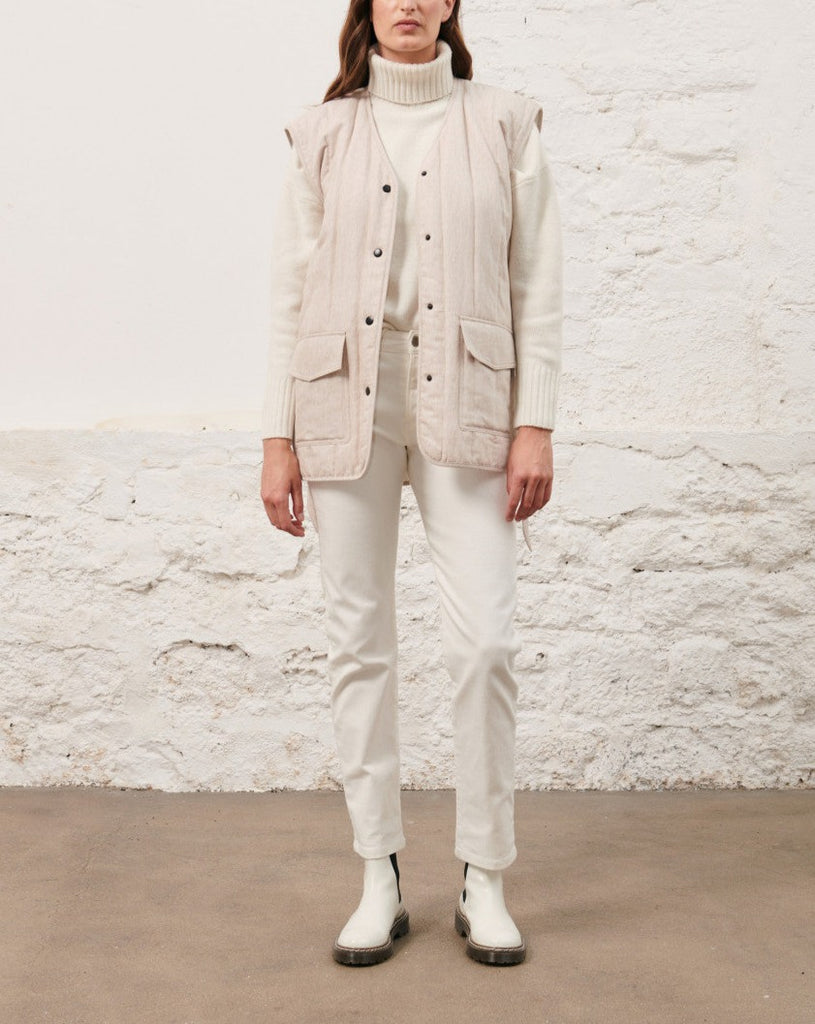 Maison Standards - Veste Sans Manche Carlotta - écru - Femme