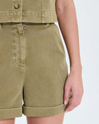 Short en jean kaki_1