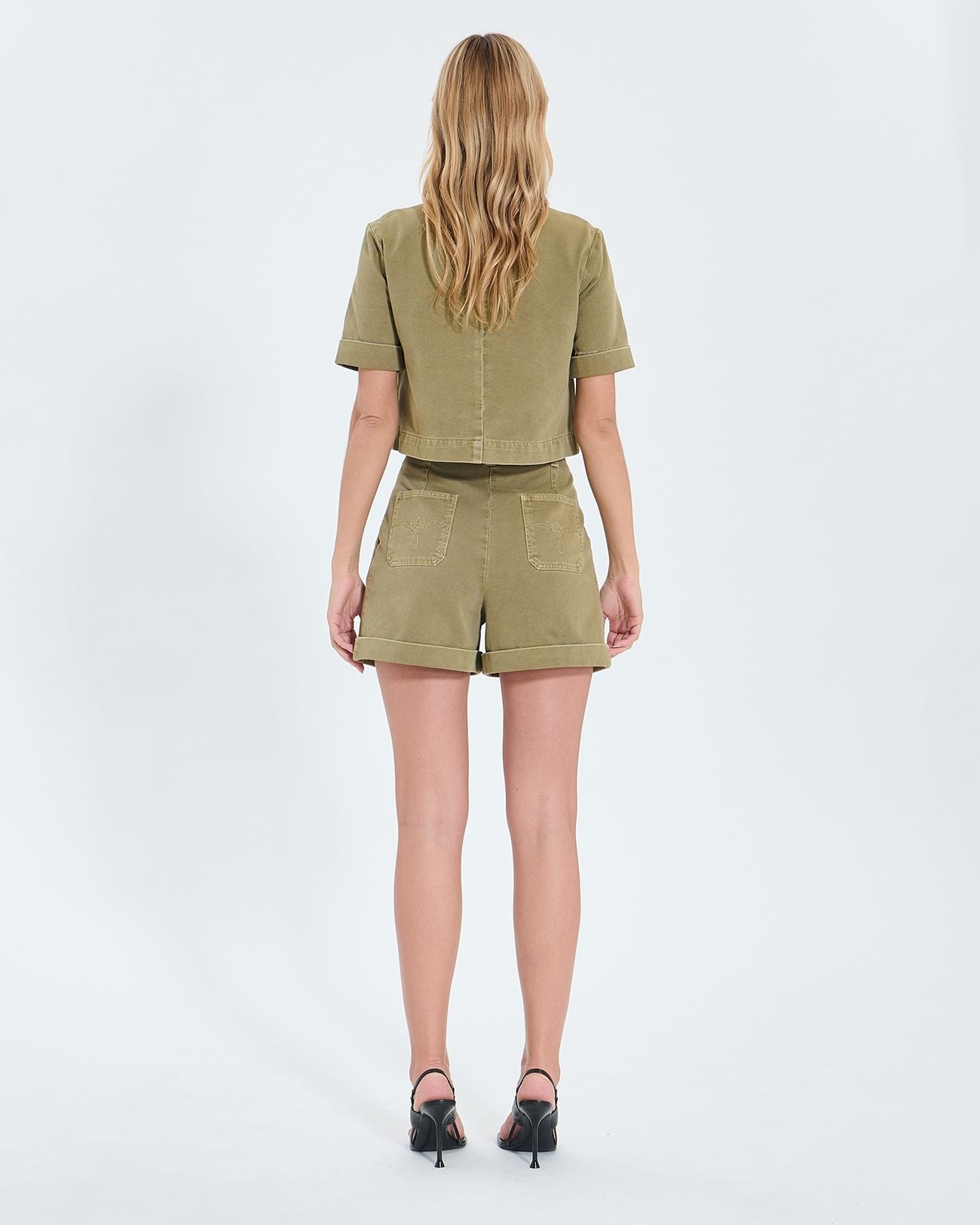 Short en jean kaki_3