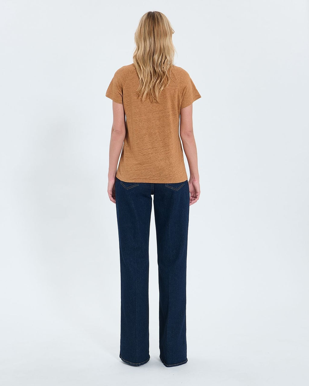 Tee-shirt en lin tabac_3