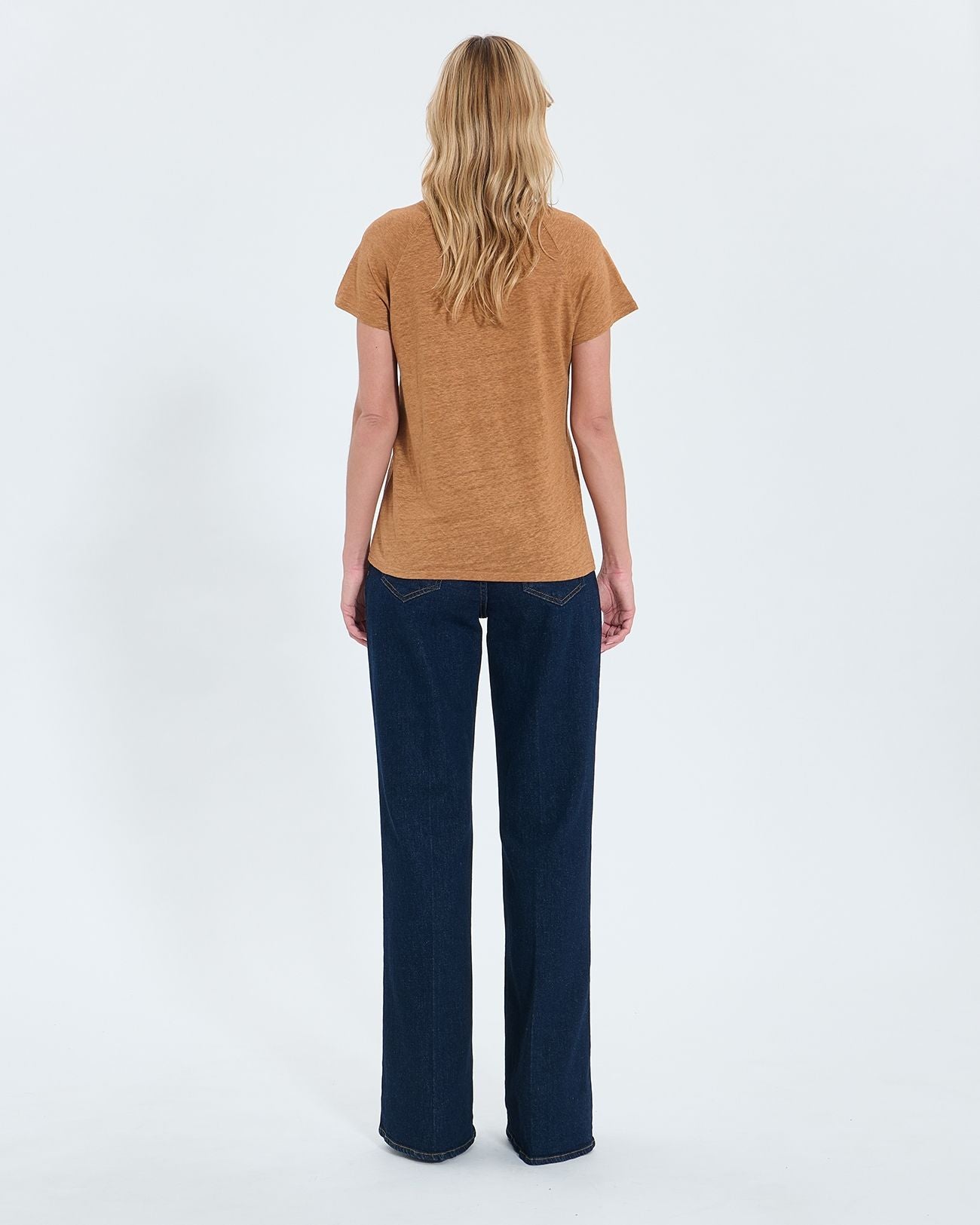 Tee-shirt en lin tabac_3