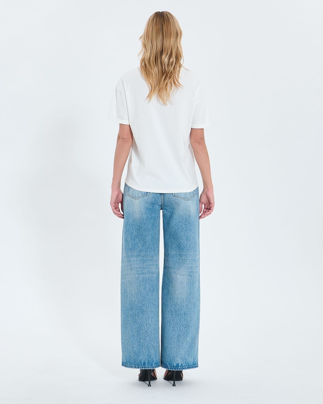 Tee-shirt ajusté en coton écru_3