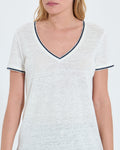 Tee-shirt en lin écru_1