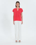 Top en lin corail_4