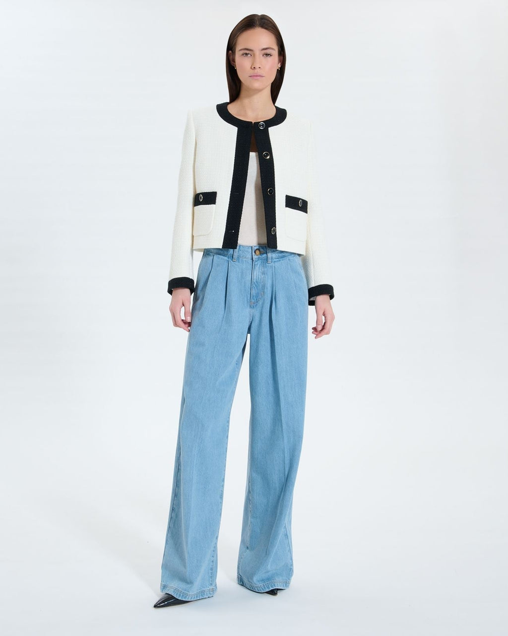 Veste en tweed écrue_2