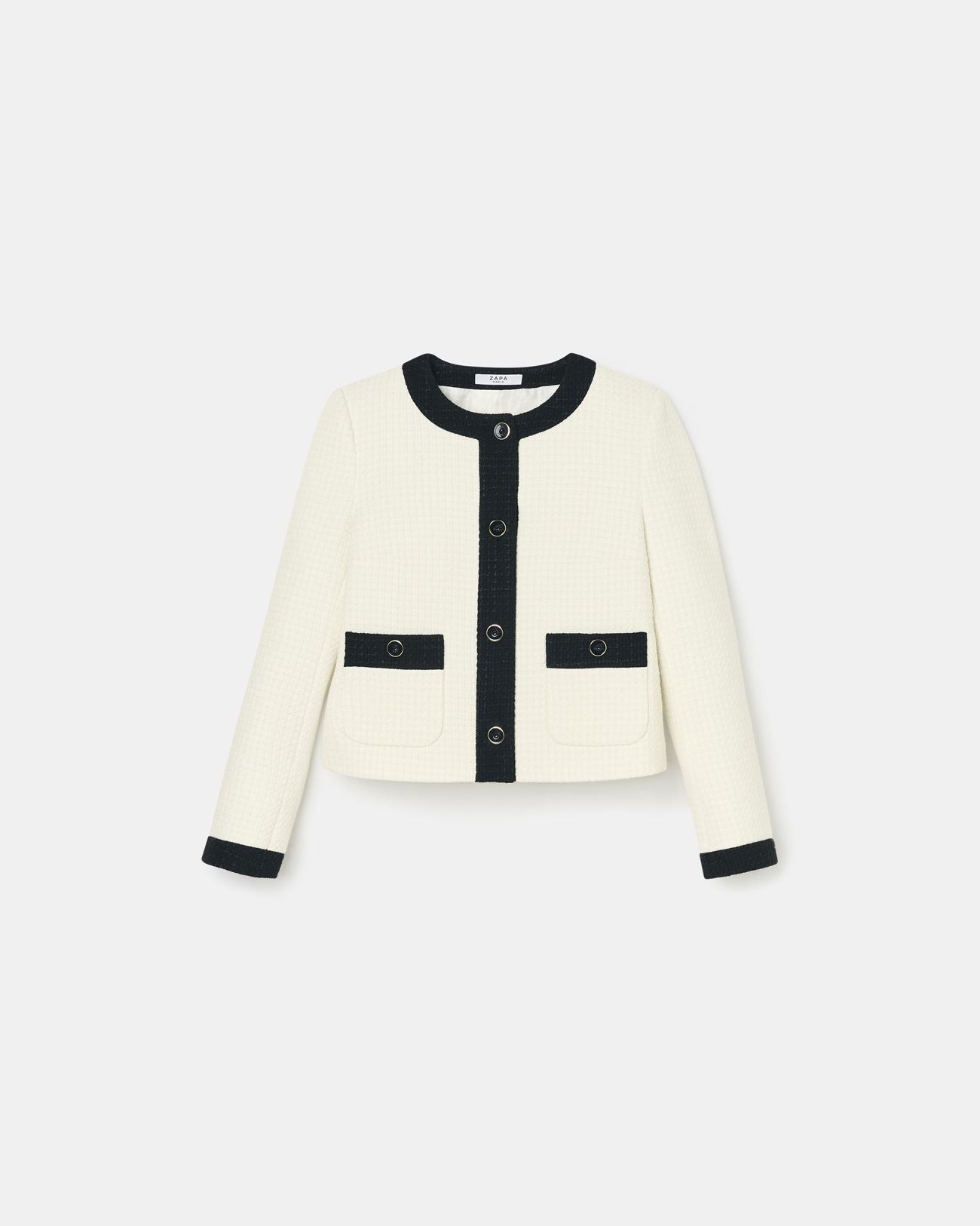 Veste en tweed écrue_5