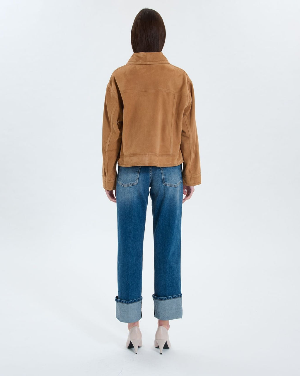 Manteau en suède beige_4