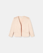 Veste courte satinée nude_4