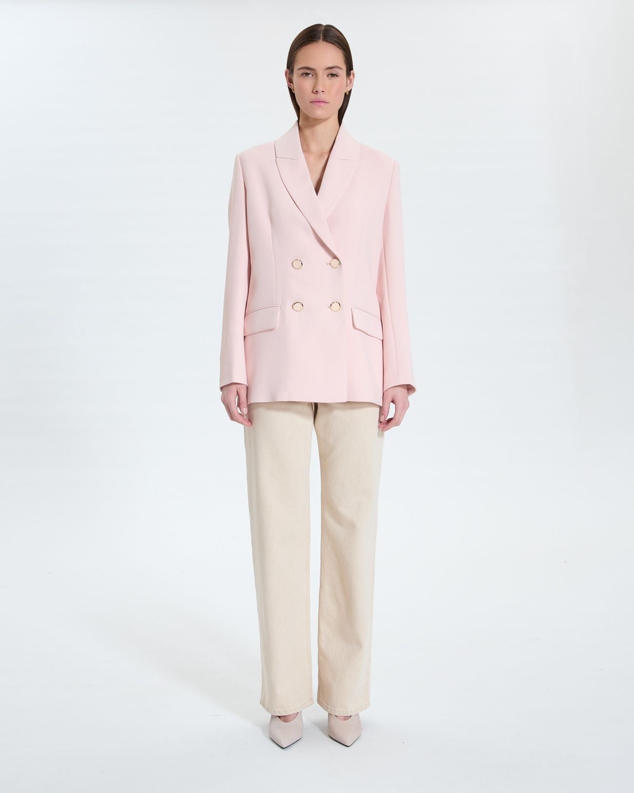 Veste de blazer nude_4