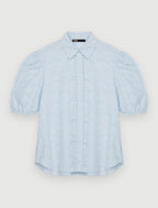 Maje - Chemise Caderie - Bleu Ciel