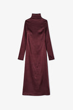 Robe Minimal Satin Marron