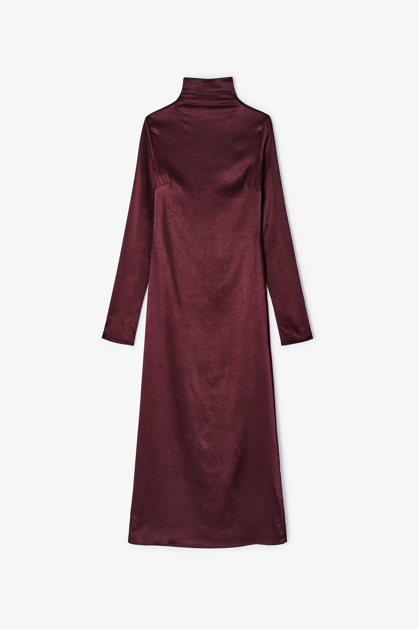 Robe Minimal Satin Marron