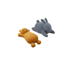 Jouets De Bain Animaux Pour Enfants - Lot De 2 Vikky - Cat Mustard