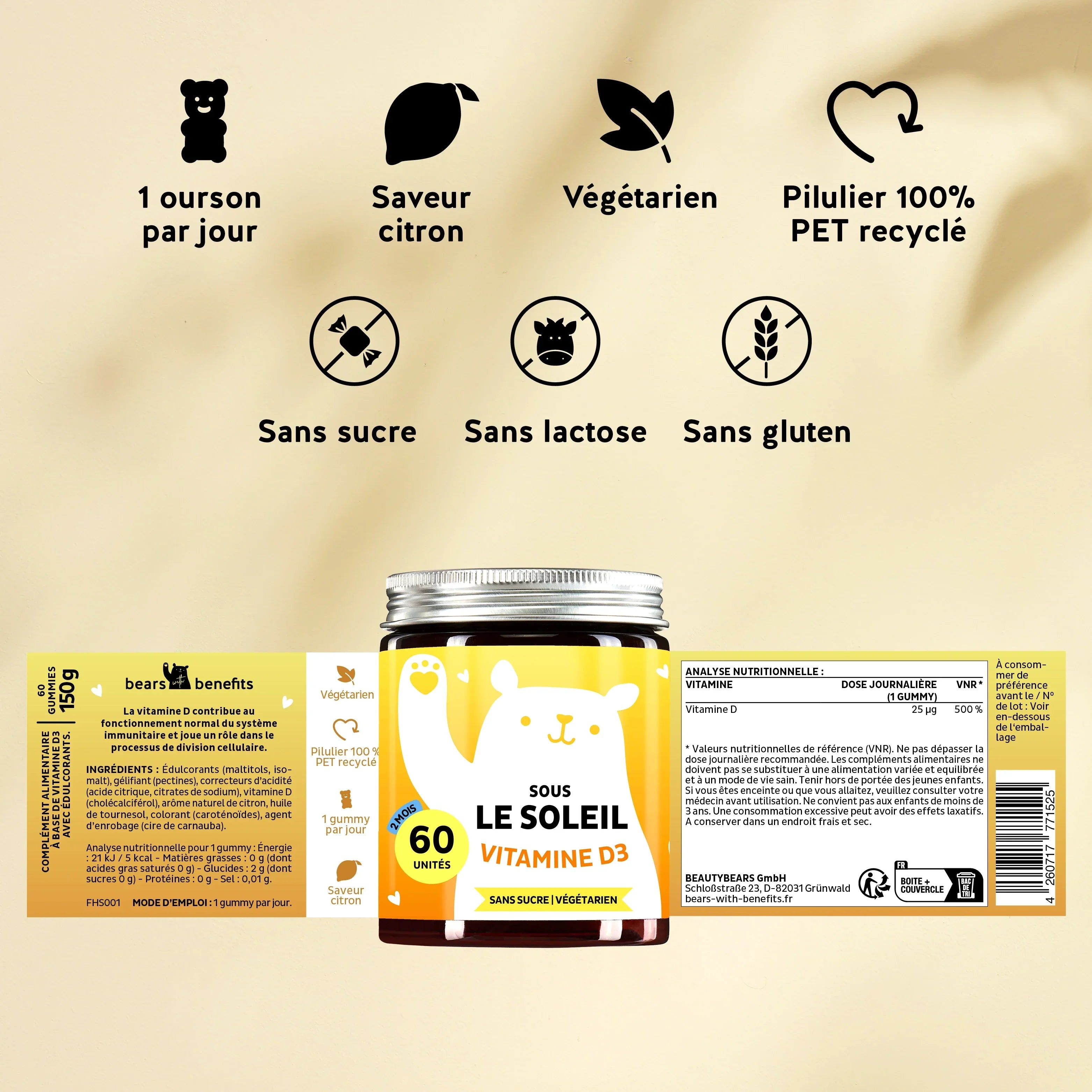 Sous le soleil - avec vitamine D3