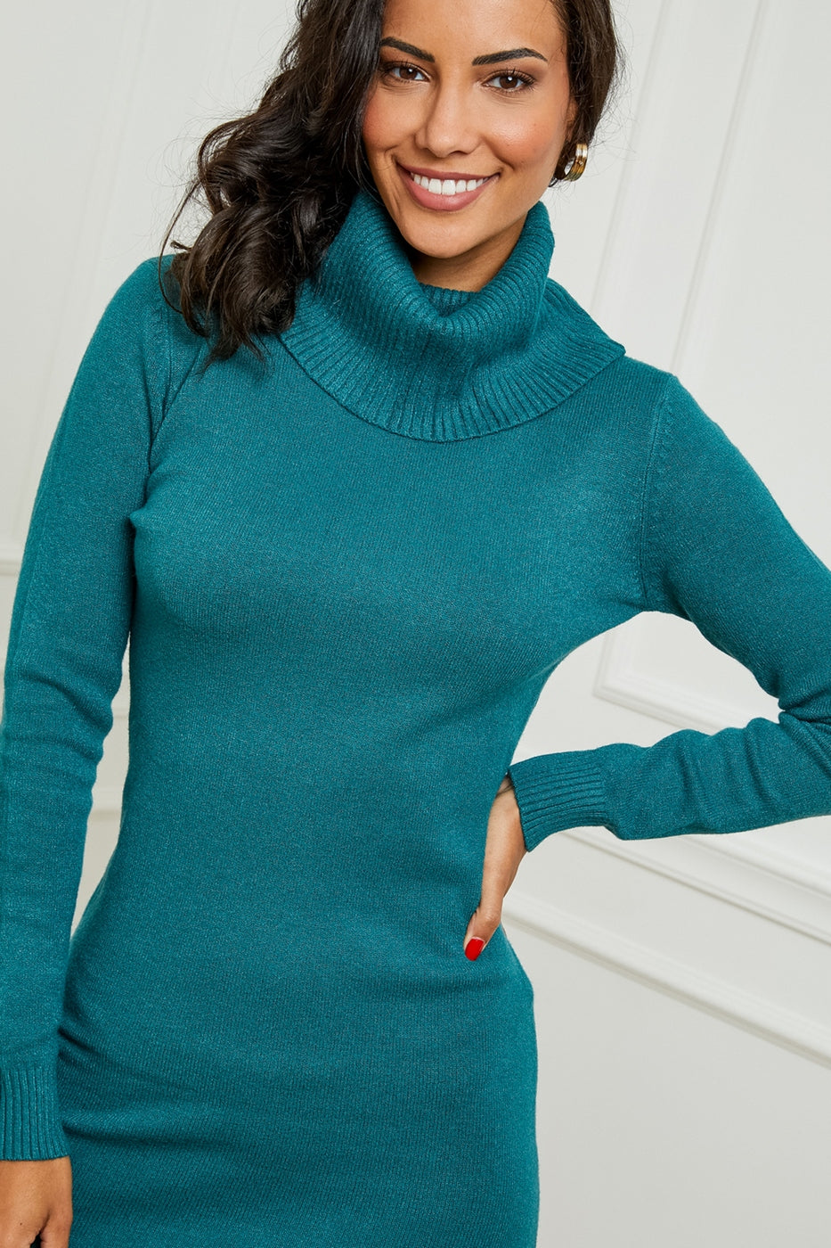 Robe Pull W2012 - Bleu Canard