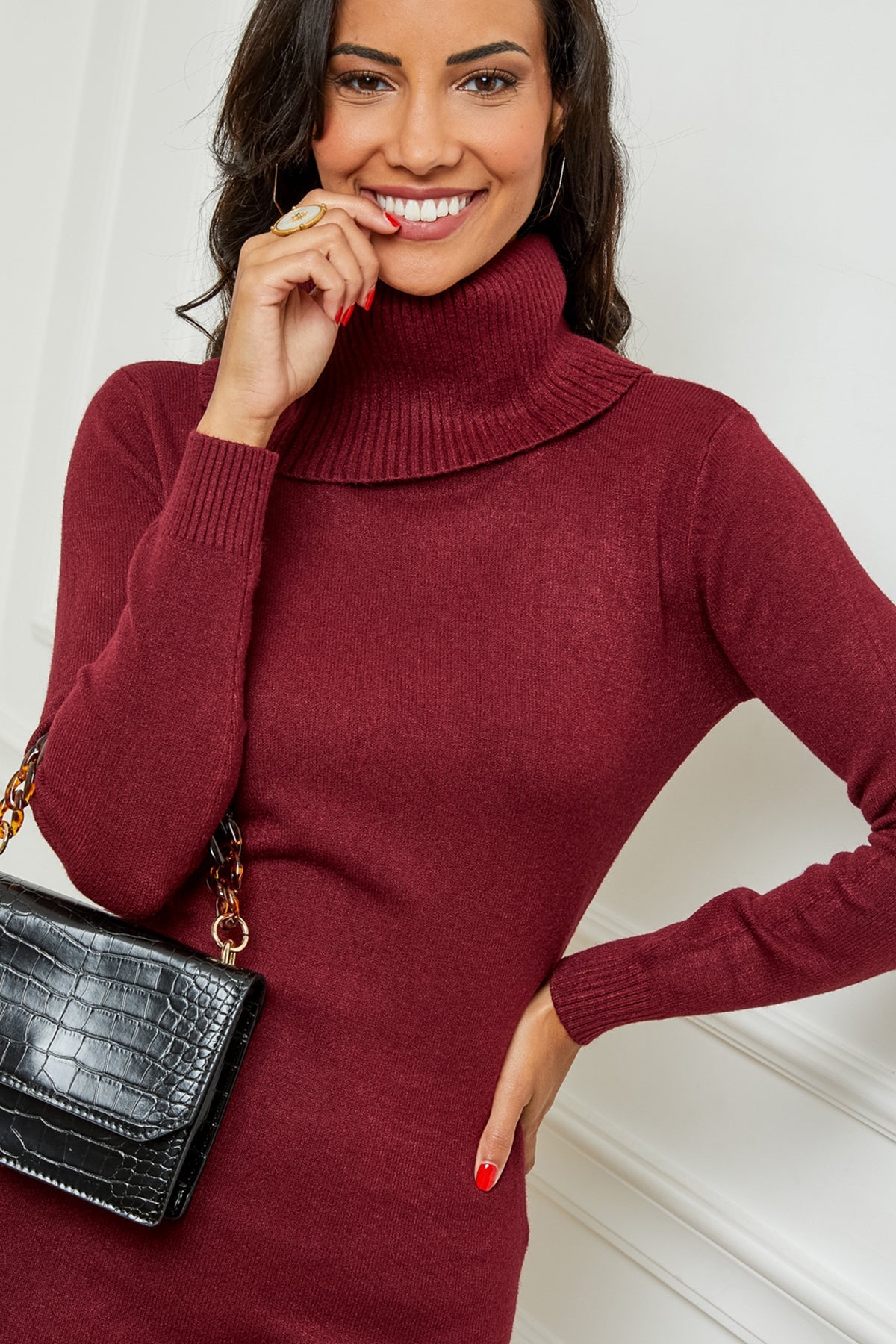 Robe Pull - Bordeaux