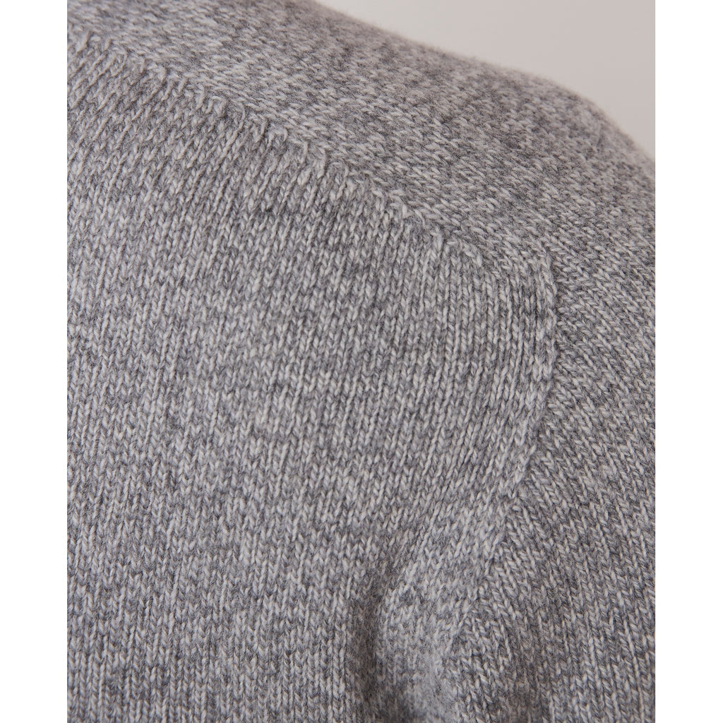 Officine Générale - Pull Col Roulé Seamless - Grey/White - Homme