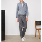 Officine Générale - Pantalon Pierre - Mid Grey/White - Homme