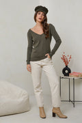 Pull W2340 - Kaki