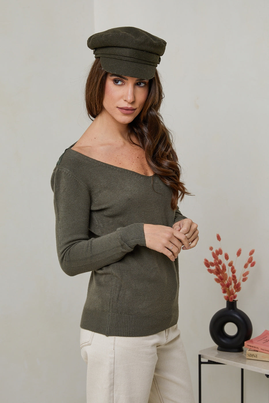 Pull W2340 - Kaki