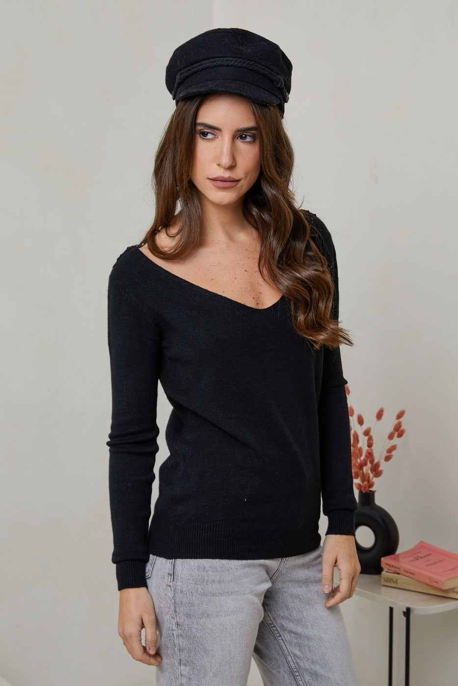 Pull W2340 - Noir