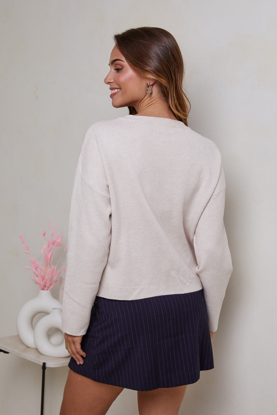 Pull W2403 - Beige