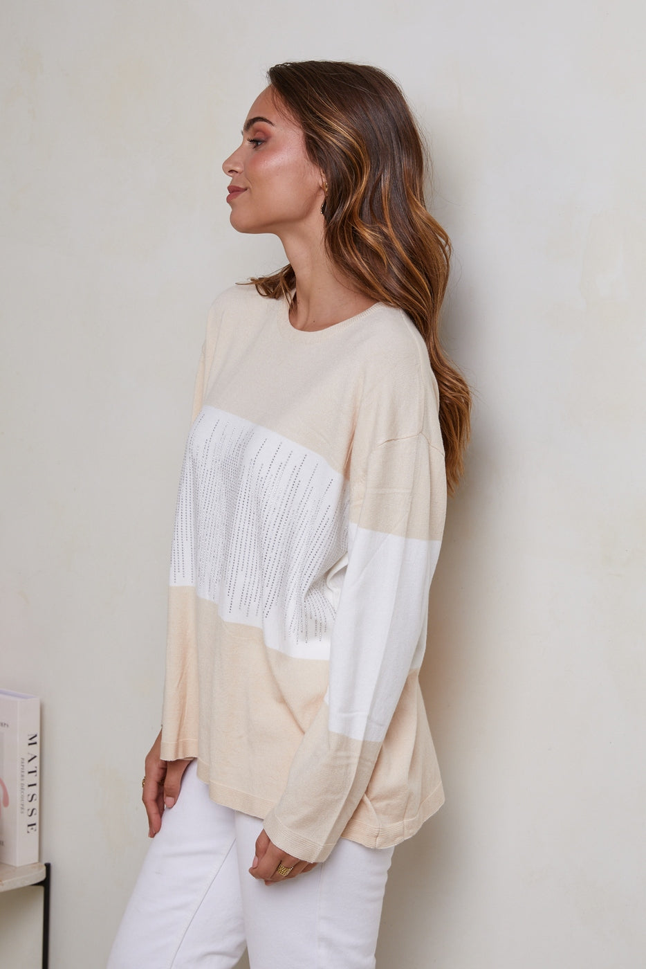 Pull W2452 - Beige