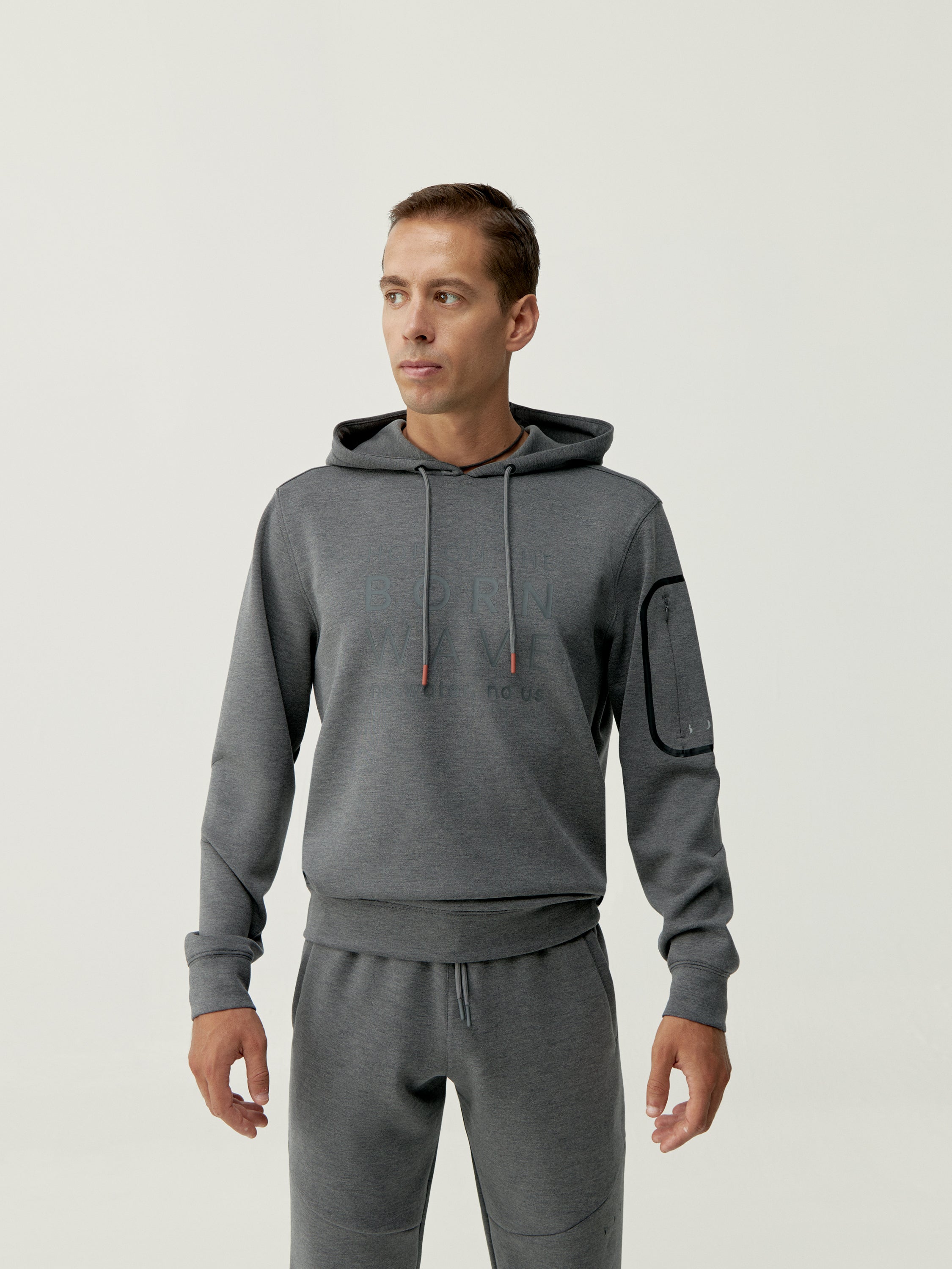 Sweat à Capuche Waikato - Grey Melange - Homme