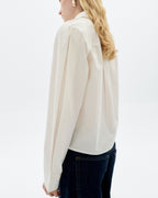 Blusa popelin blanca Duna sostenible - 3