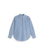 Camisa oversize rayas azul Odelia sostenible silueta - 1