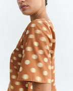 Blusa lunares marrón Leia sostenible - 2