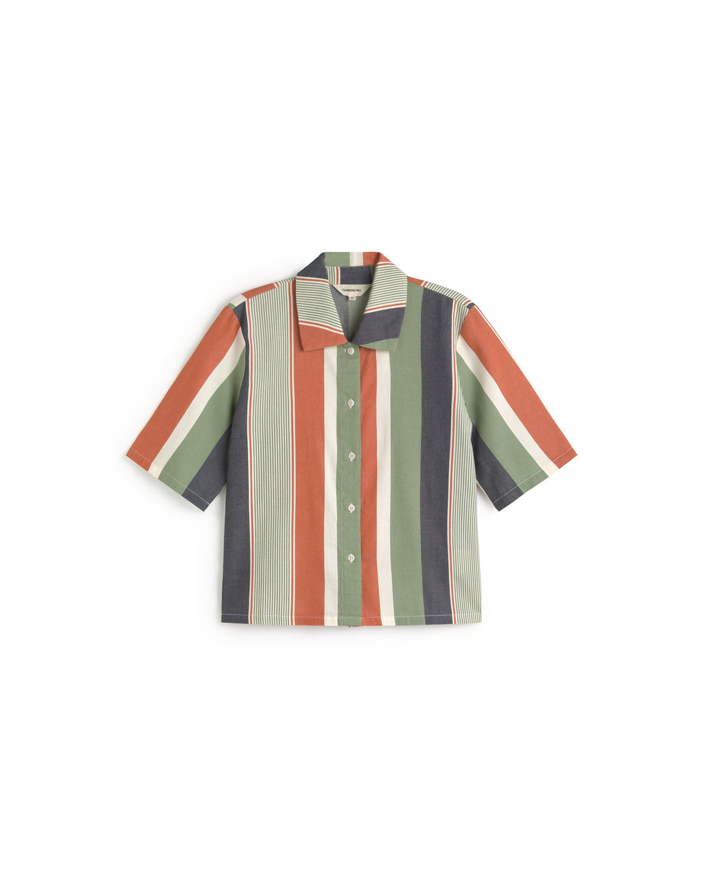 Blusa estampada rayas multicolor Ane sostenible silueta - 1