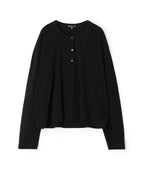 Maillot Henley Clean Finish - Noir - Femme