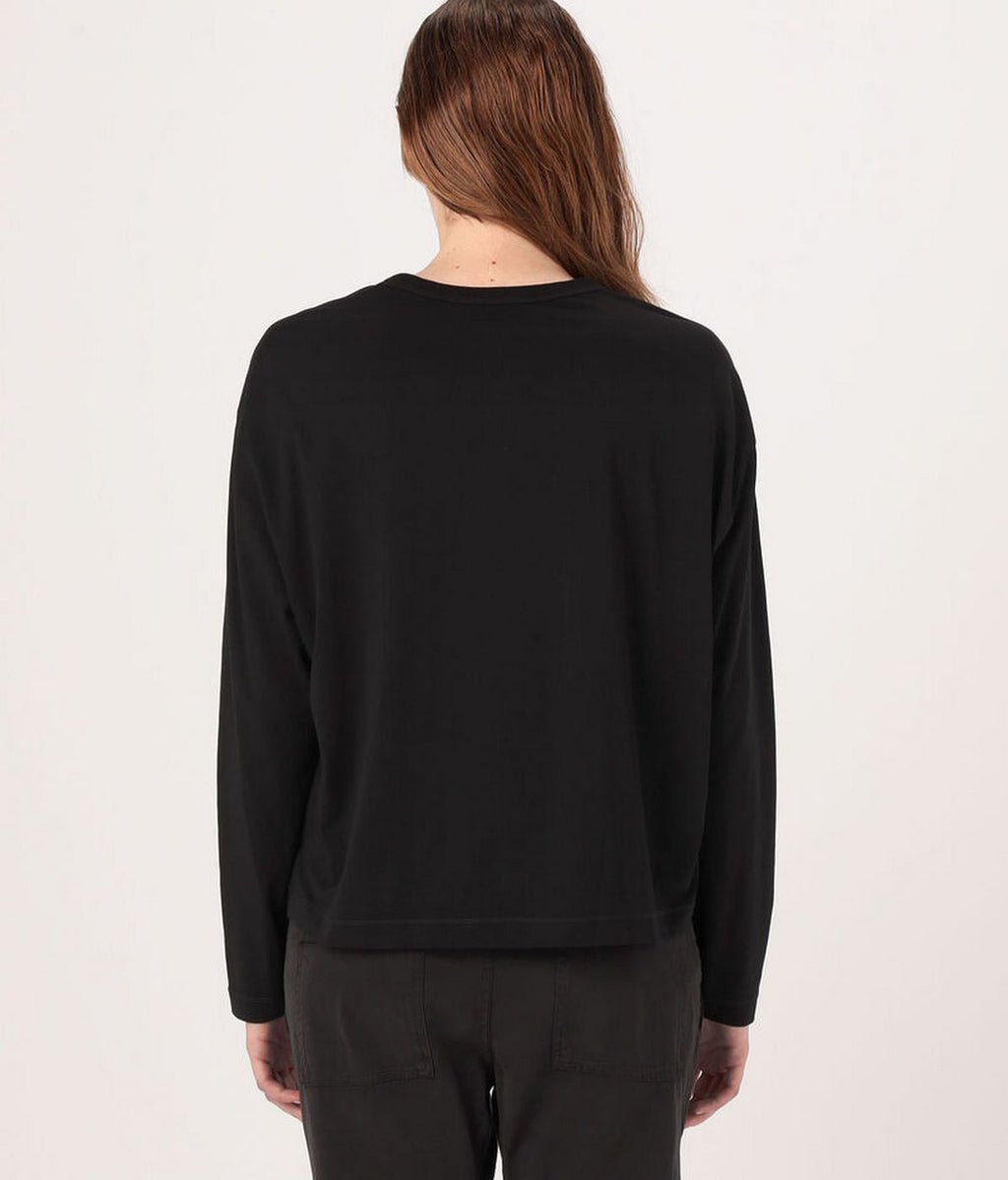 Maillot Henley Clean Finish - Noir - Femme
