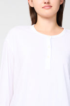 Maillot Henley Clean Finish - Blanc - Femme