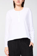 Maillot Henley Clean Finish - Blanc - Femme