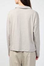 Polo Ouvert En Jersey À Finition Impeccable - Pommelé - Femme