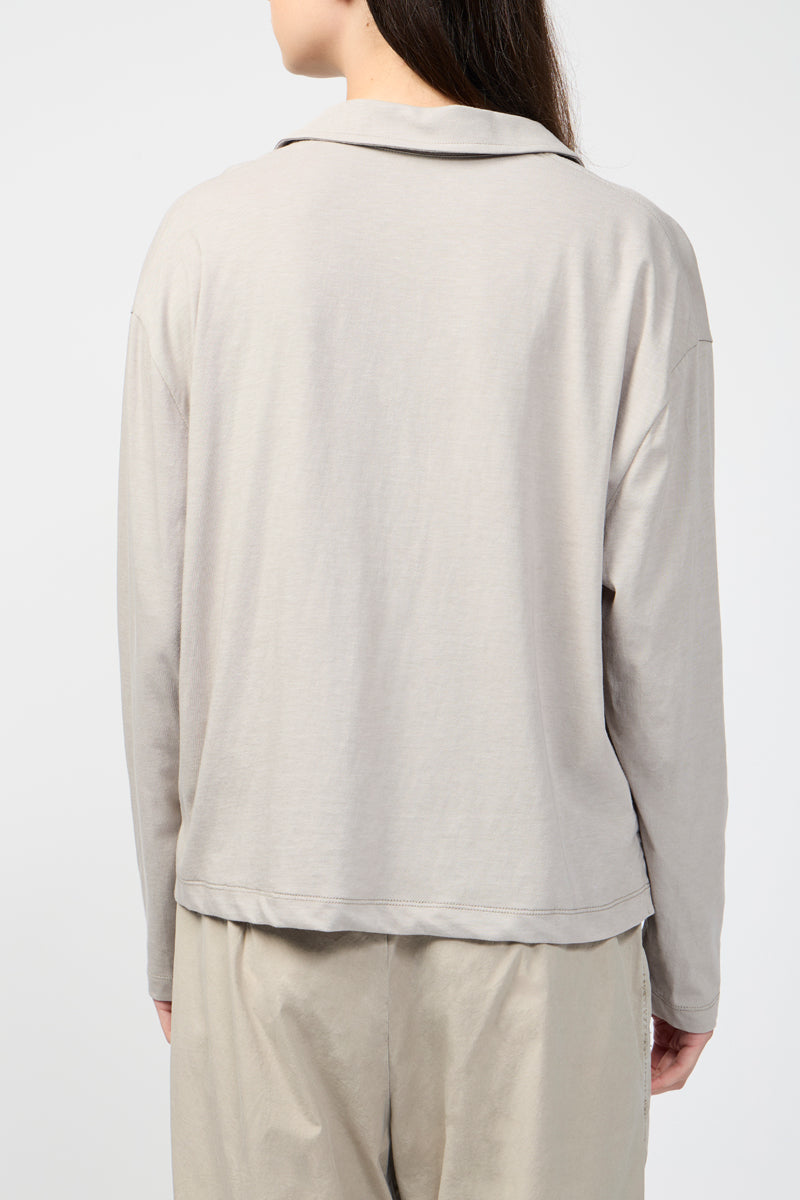 Polo Ouvert En Jersey À Finition Impeccable - Pommelé - Femme