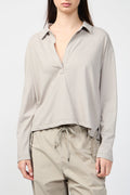 Polo Ouvert En Jersey À Finition Impeccable - Pommelé - Femme