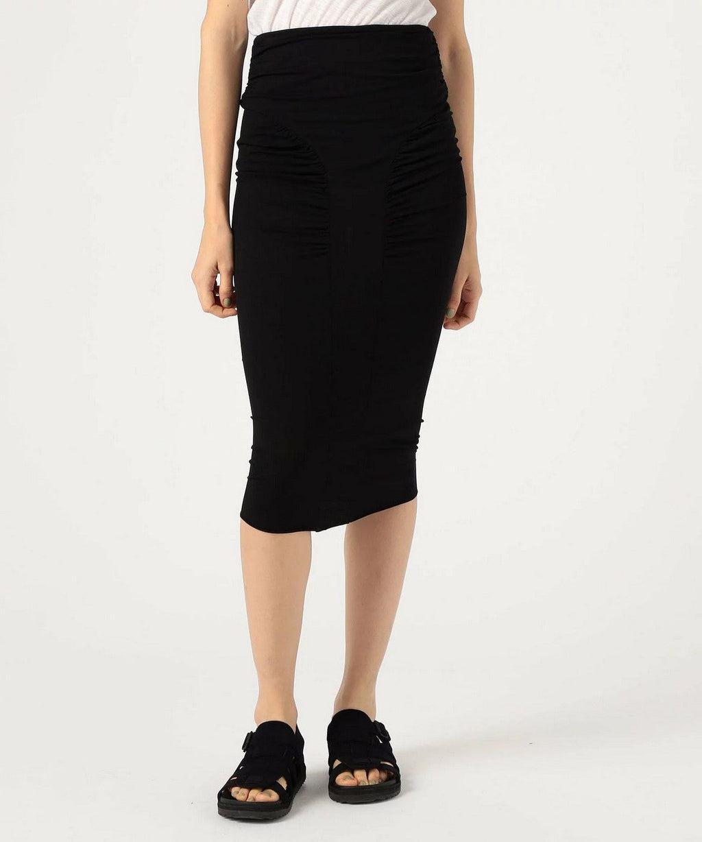 Jupe Crayon Froncée - Noir - Femme