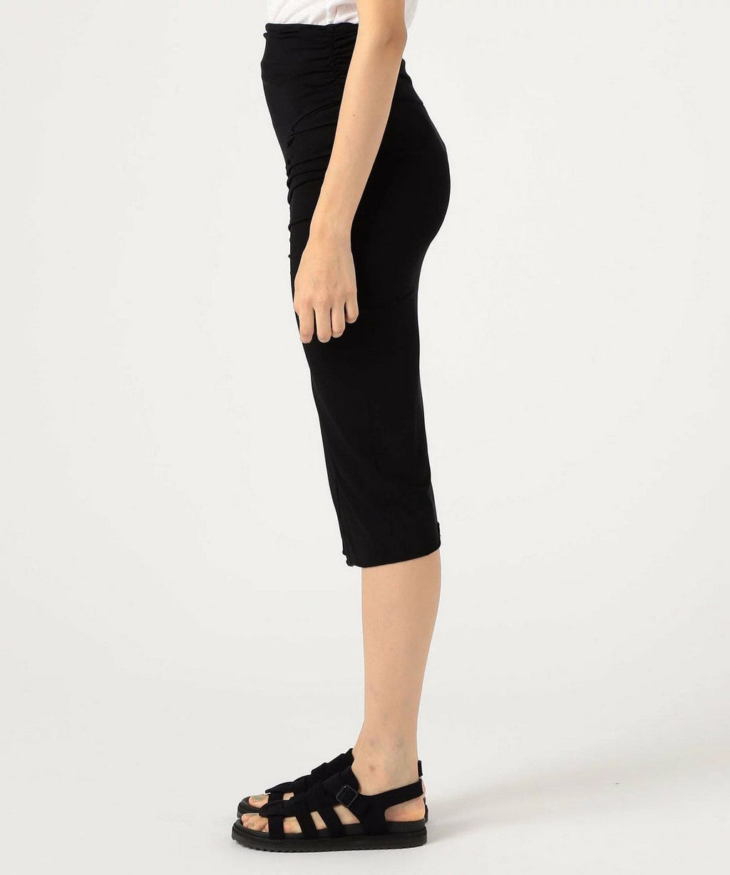 Jupe Crayon Froncée - Noir - Femme