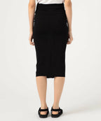 Jupe Crayon Froncée - Noir - Femme
