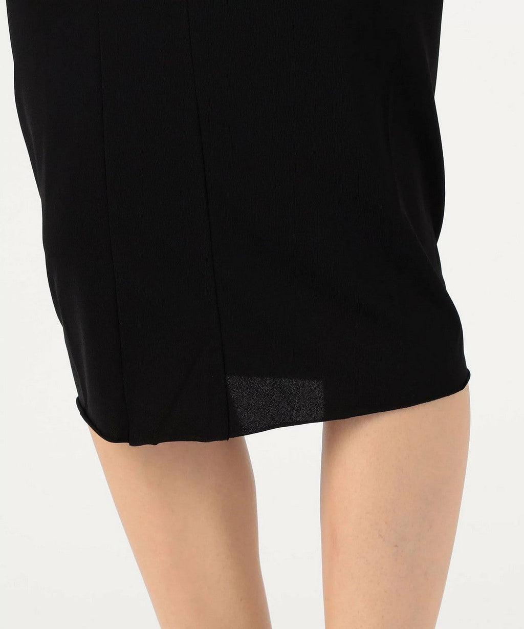 Jupe Crayon Froncée - Noir - Femme
